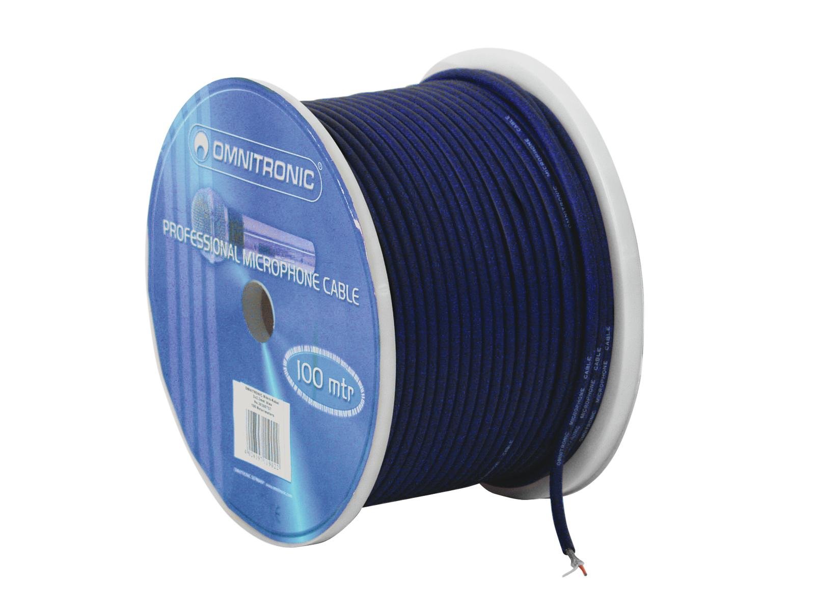Omnitronic 30300757 Microphone Cable 2 x 0.22 100M Bl