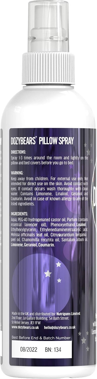 DOZYBEARS The Ultimate Bedtime Pillow Spray 250ml, 250 ml (Pack of 1) - Image 4