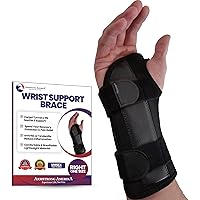 Carpal Tunnel Wrist Brace Night Support - Wrist Splint Arm Stabilizer & Hand Brace for Carpal Tunnel Syndrome Pain Relief wit