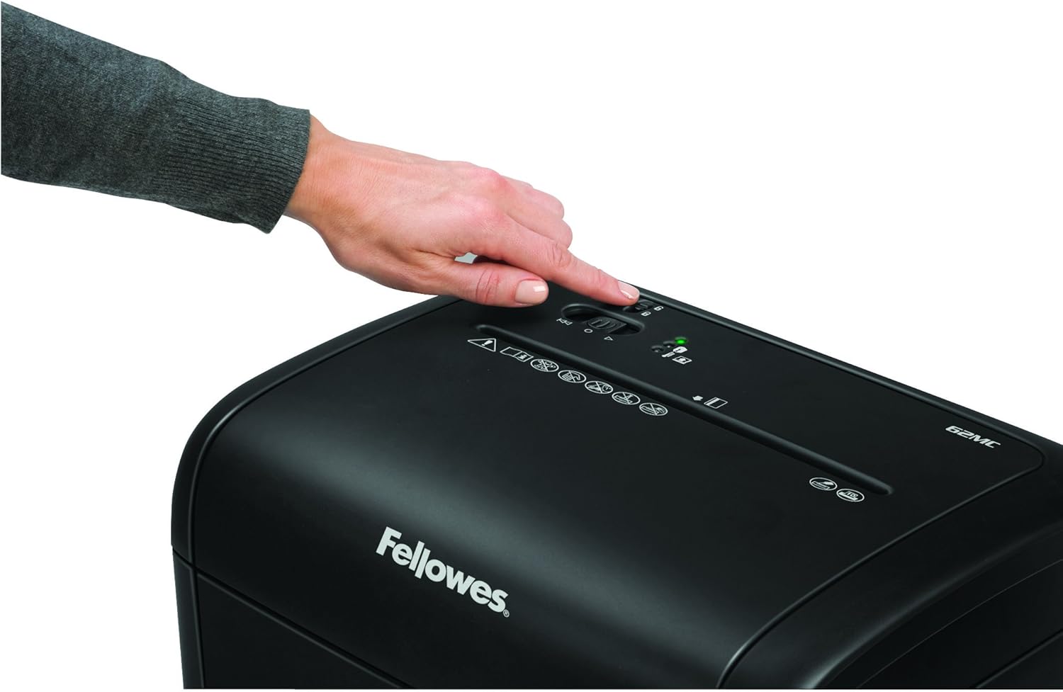 Fellowes 62MC 10-Sheet Micro-Cut Home and Office Paper Shredder with Safety Lock for Added Protection (4685101),Black: Industrial & Scientific