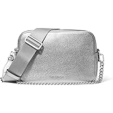 Michael Kors Womens Bryant Medium Double Zip Chain Camera Crossbody Bag