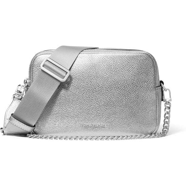 Prada Women's Gray Vitello Phenix Leather Crossbody 1BH079