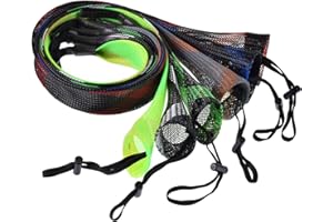 SF Fishing Rod Sock Fishing Rod Sleeve Rod Cover Braided Mesh Rod Protector Pole Gloves Fishing Tools for Spinning Fishing Ro