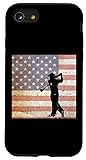 iPhone SE (2020) / 7 / 8 USA Flag Golfer Vintage