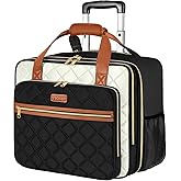 Ytonet Rolling Laptop Bag, Rolling Briefcase for Women, 17.3 Inch Laptop Bag with Wheels, Computer Bag with Wheels Laptop Case for Work Travel College Business Wife Mom Overnight Teacher