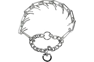 Hamilton Prong Training Dog Collar with 3.2mm Chrome Prongs