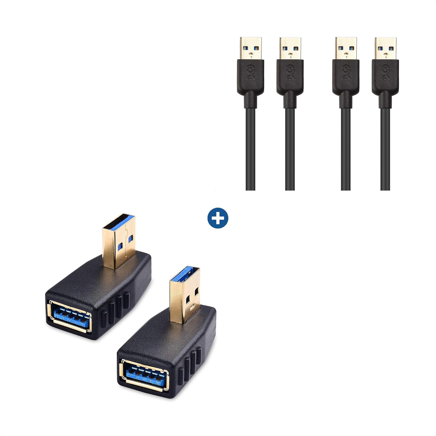 Cable Matters 2Pack USB 3.0 Cable (USB to USB Cable Male