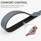 Joytale Padded Handle Dog Lead Double-Sided Reflective Nylon 1.8 m 2 cm Grey view 3