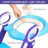 Straame Toddler Toilet Ladder Seat Adjustable Potty Training Seat Blue Purple view 5
