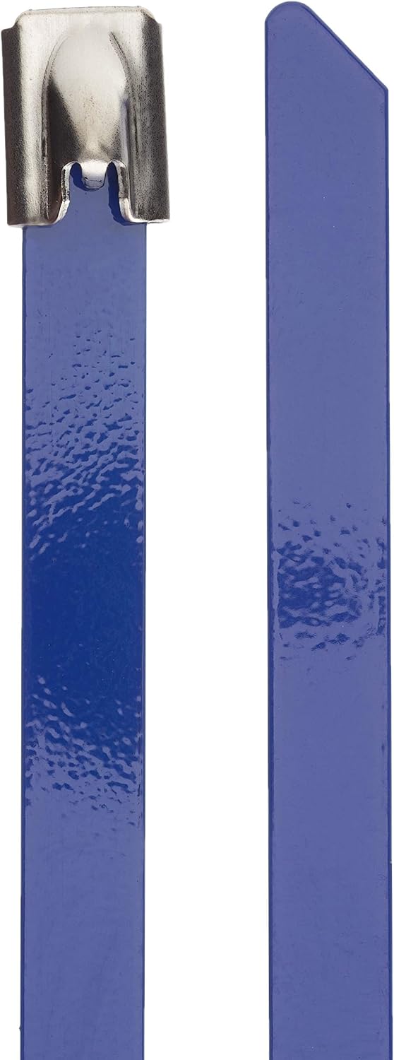 DeLock Stainless Steel Cable Ties L 200 x W 7.9 mm Blue Pack of 10