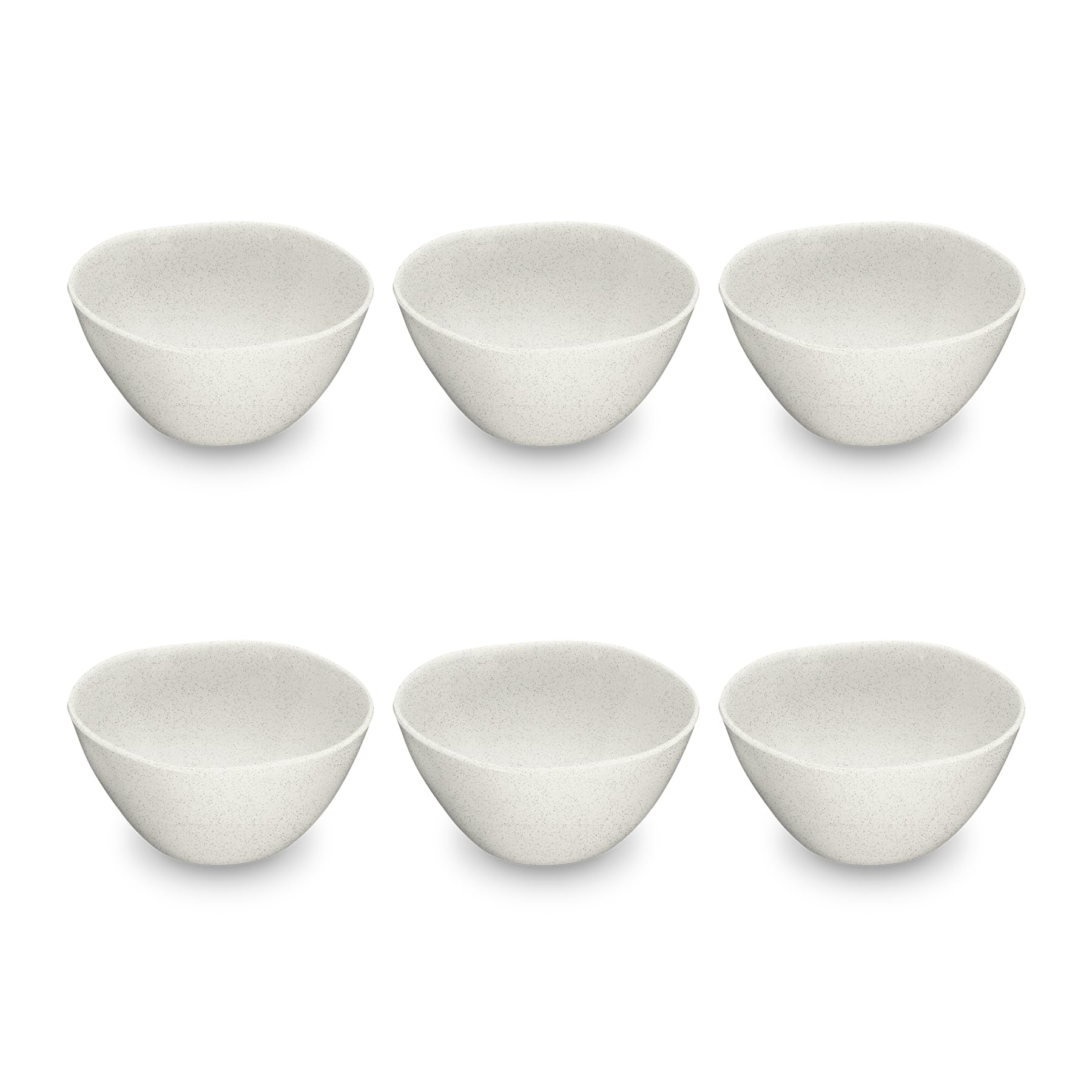 Photo 1 of Abode Homewares TarHong Organic Wheat Polypro Bowl, Microwaveable, Shatterproof, Indoor/Outdoor, 5.9" x 2.6", Cream, Set of 6