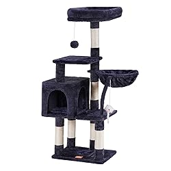 Heybly Cat Tree with Toy, Cat Tower Condo for