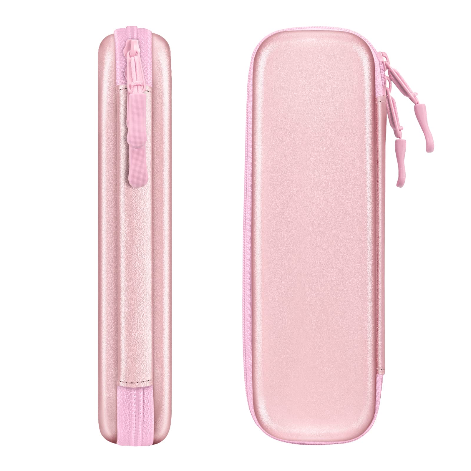 FINTIE Holder Case for Apple Pencil Pro, Apple Pencil (USB-C / 1st / 2nd Generation), PU Leather Carrying Bag Sleeve Compatible with Pen, USB Cable, Samsung Stylus, Rose Gold