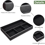 GORESE Leather Valet Tray - Organiser Box for Keys, Coins, Jewellery view 3