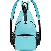 MOSISO Sling Backpack Travel Hiking Daypack, Crossbody Convertible Sling Bag with Front Pocket One Shoulder Chest Bag