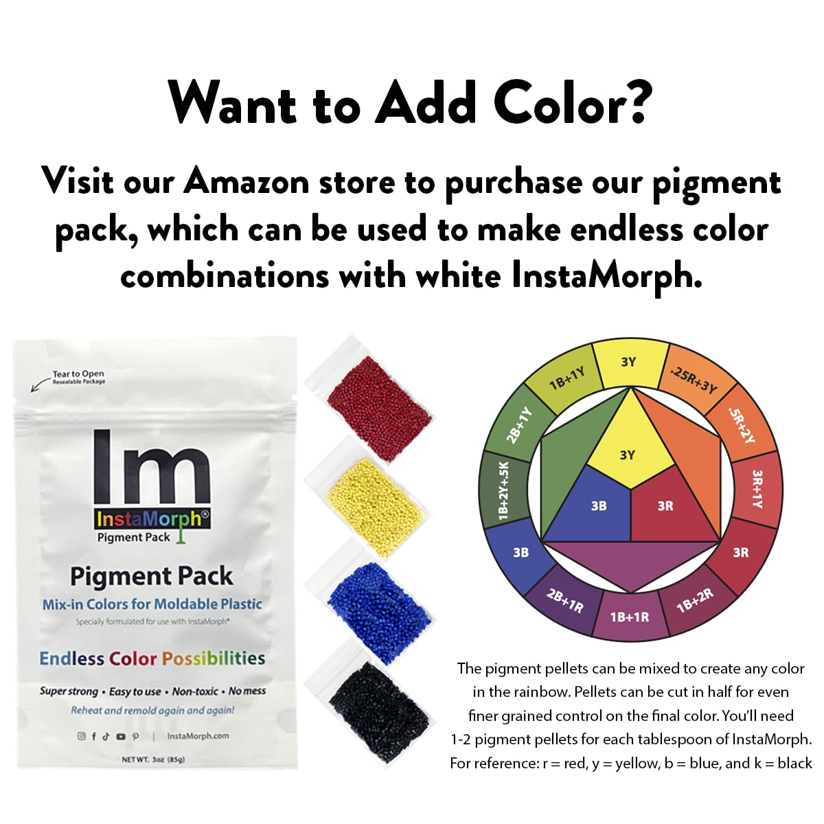 InstaMorph | Thermoplastic Beads, Meltable Polymorph Pellets | Lightweight Modeling Compound for DIY Crafts, Sculpting, Cosplay Accessories | Temporarily Repair | Six Ounce White