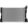 DNA Motoring OEM-RA-13106 OE Style Aluminum Cooling Radiator Replacement Compatible with 09-10 Vibe / 09-17 Corolla / 09-14 Matrix AT, 23-5/8" W X 14-9/16" H X 5/8" D, 1-3/8" Inlet, 1-3/8" Outlet