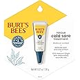 Burt's Bees Cold Sore Treatment, With Rhubarb and Sage Complex, Natural Origin Skin Care, 1 Tube, 0.07 oz.