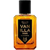 Ellis Brooklyn VANILLA MAN Eau de Parfum, Warm Spicy Fragrance for Men with Vanilla Absolute, Bergamot, Clary Sage & Cedarwood, Vegan, Cruelty-Free, Sustainable Ingredients, 50ml/1.7 fl oz