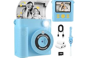 FKATEEN Instant Print Camera for Kids, 1080P HD Kids Digital Cameras Instant Print Photos with 32GB SD Card, Christmas Birthday Gifts for 3 4 5 6 7 8 9 10 11 12 Year Old Girls Boys
