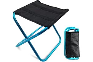 LYHLYA Portable Mini Folding Stool, Small Camping Stool Mortable Stool Can Hold Up to 150 Lbs