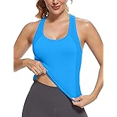 MathCat Workout Tops for Women Racerback Tank Tops Seamless Running Tank Tops Muscle Tank