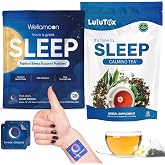 Wellamoon Sleep Patches &amp; Lulutox Sleep Tea Bundle (28 Patches &amp; 28 Servings)