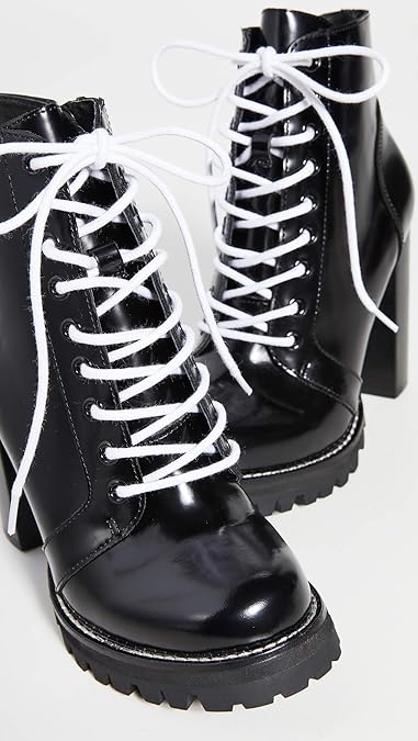 legion lace up high heel booties