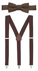 Hold’Em 1" Teens & Men Suspender and Bow Tie Set