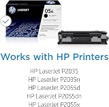 HP CE505A 05A Original LaserJet Toner Cartridge Black Single Pack view 2