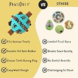 PawsOnly Interactive Dog Treat Toy Small Blue Puzzle Feeder Enrichment view 5