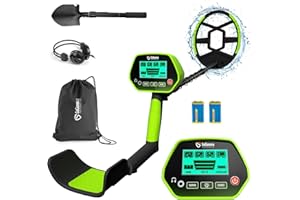 GoGonova Metal Detector for Adults & Kids, Kids Metal Detector, Waterproof Metal Detectors with High Accuracy Lightweight 8" Search Coil, All Metal & Disc Modes for Junior & Youth Gold Detector