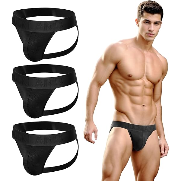 JOCKMAIL Intimo Uomo Stretto Perizoma Sospensorio In Cotone - Foto 4