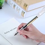 Surcotto 12 Pack Rollerball Pens 0.5mm Black Gel Quick-Dry Ink Extra Fine Point view 6