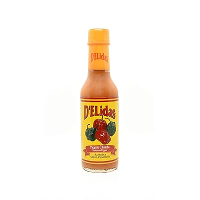 D'ELIDAS Hot Sauce Chombo Habanero Pepper Picante ALL NATURAL, NON GMO, GLUTEN FREE, KETO FRIENDLY (2oz TRAVEL SIZE)