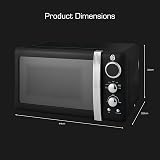 Swan Retro LED Digital Microwave 20L 800W 6 Power Levels view 6