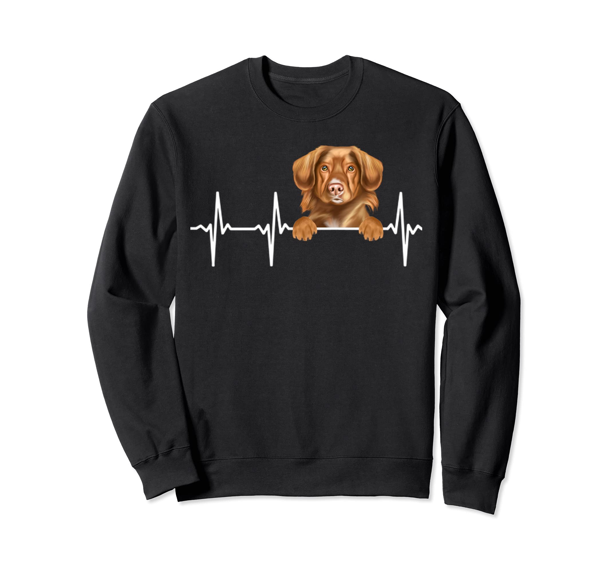 Dog Heartbeat For Nova Scotia Duck Tolling Retrievers Lovers Sweatshirt