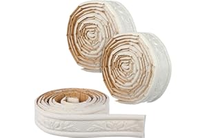 iplusmile 6Pcs Peel and Stick Crown Molding Trim, Self-Adhesive Flexible Foam Moulding for Wall, Mirror Border, Ceiling & Bas