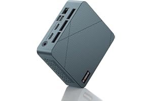 BOSGAME E2 Mini PC with AMD Ryzen 5 3550H, 16GB RAM 512GB NVMe SSD, Triple Displays via USB-C & Dual HDMI, Gigabit Ethernet, Compact Desktop Computer for Business, Office & School