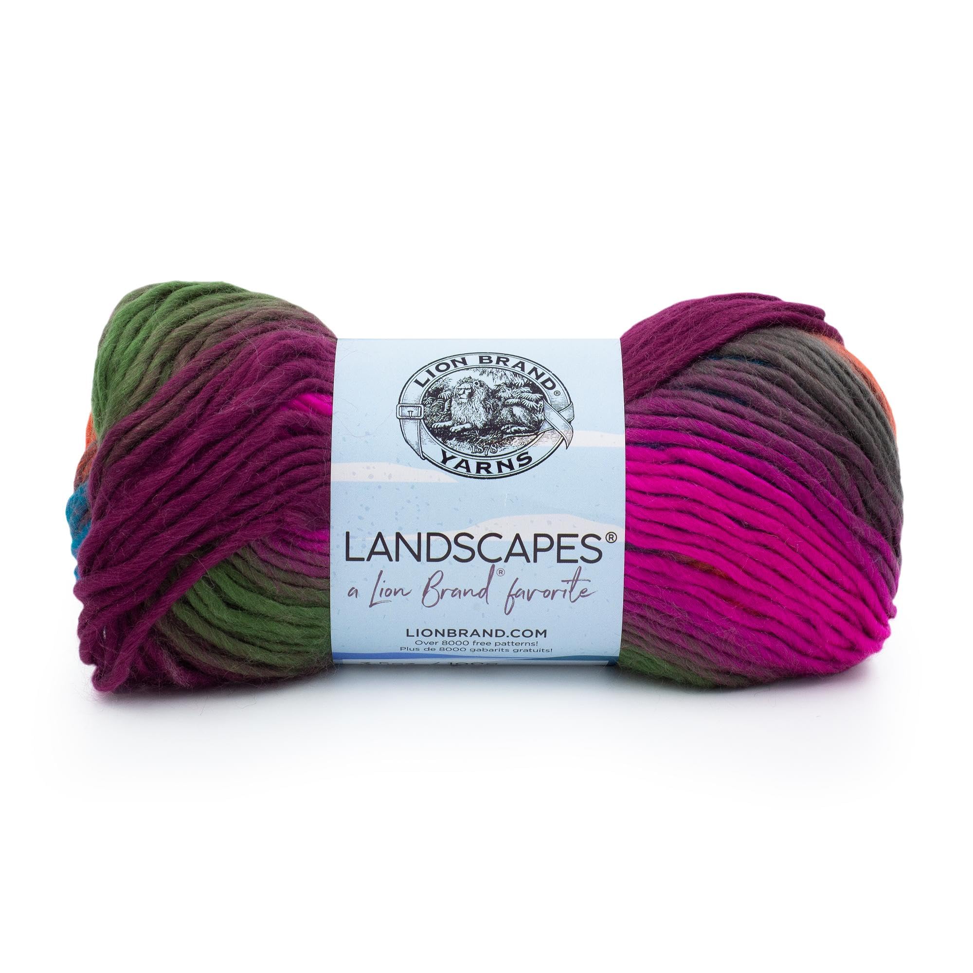 Lion Brand Yarn Company 100 g 100 Percent Acrylic Landscapes Yarn Ball, Tropics, 545-200