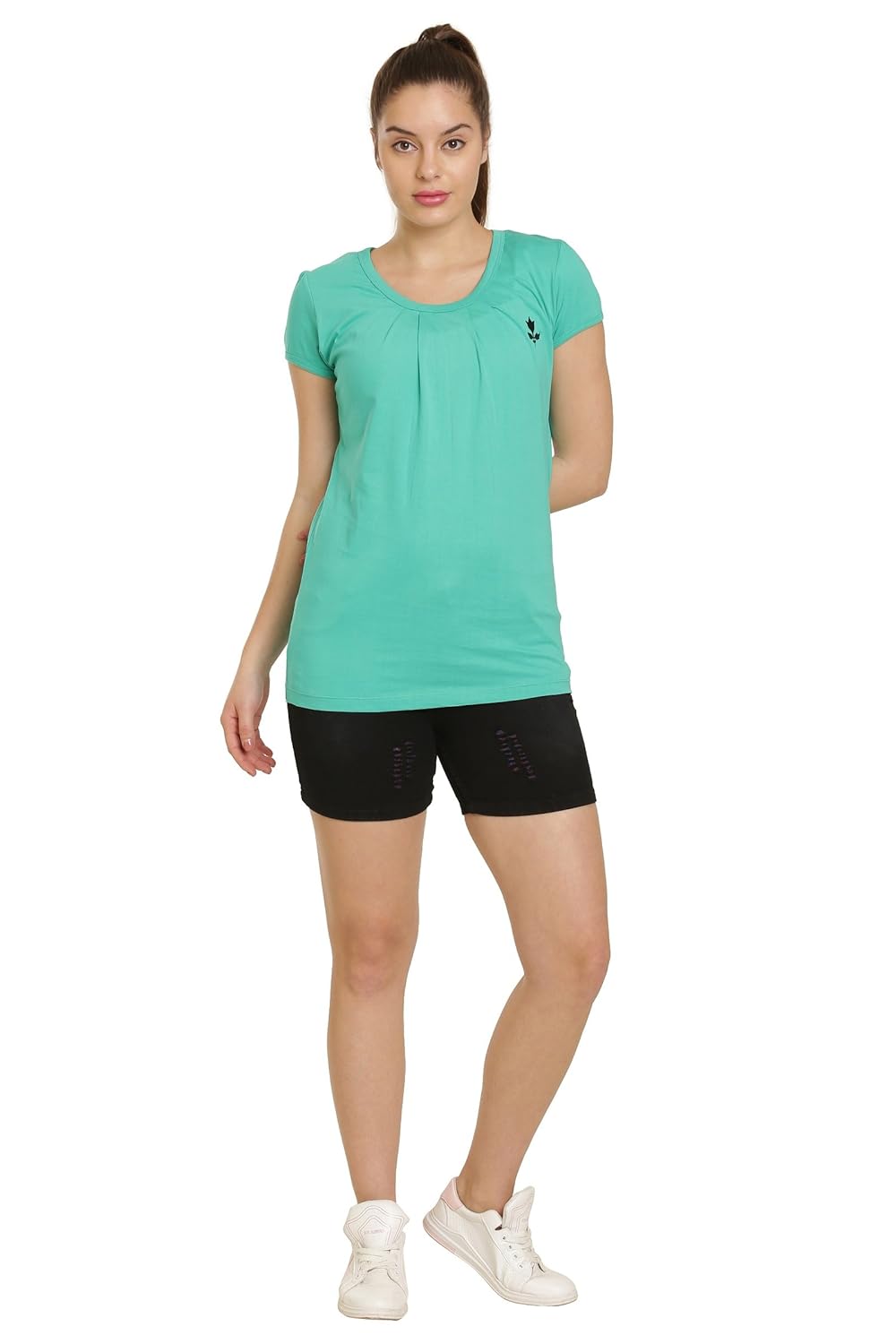 goldstroms women round neck casual / yoga / jogging t-shirt