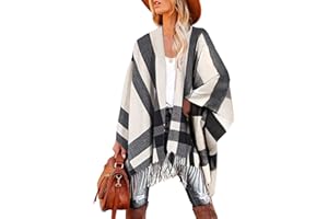 Breezy Lane Women's Shawl Wraps Warm Poncho Ruana Wrap Cardigan
