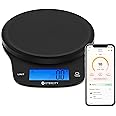 Etekcity Nutrition Smart Food Kitchen Scale, Digital Ounces and Grams for Cooking, Baking, Meal Prep, Dieting, and Weight Loss, 11 Pounds-Bluetooth, Black