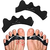PrimalStep Toe Separators, Spreaders, Spacers, Straightener to Correct Toes for Men and Women, Bunion Corrector, Foot Pain, P