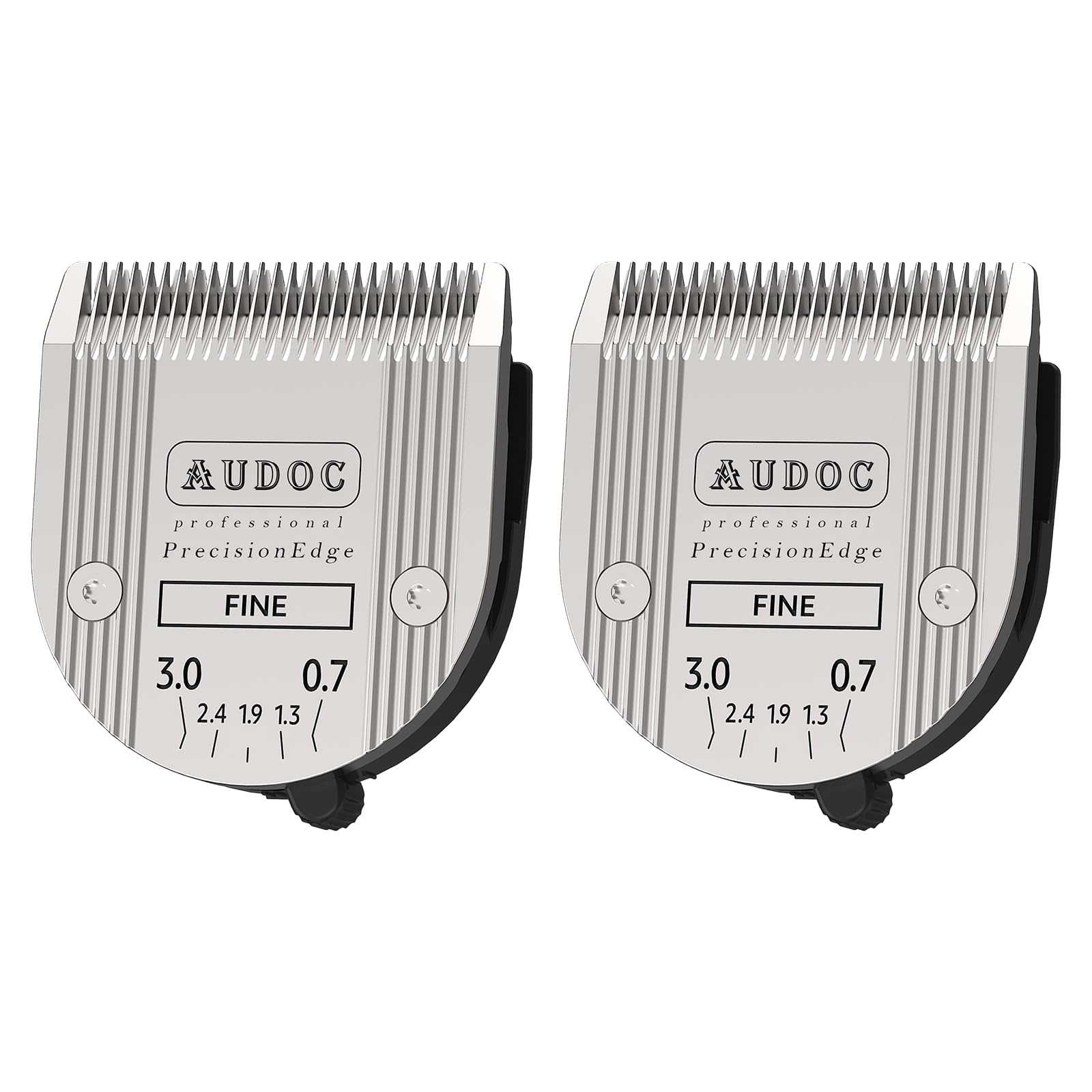 AUDOC Animal 5-in-1 Adjustable Fine Blade Cut Length 0.7-3mm,Compatible with Wahl/Moser Arco,Bravura,Chromado,Creativa,Figura and Motion (2 Pack)