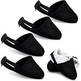 4 Pcs Bowling Shoe Slider Adjustable Bowling Shoe Cover for Men &amp; Women | 2 Pairs with Elastic Band, One Size Fits Most Shoes, Protective Covers on Bowling Lanes