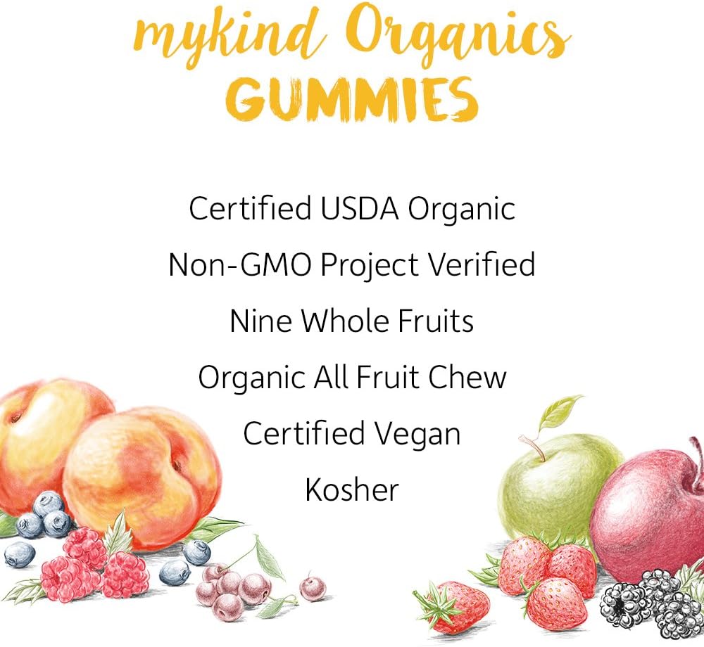 Garden of Life - mykind Organics Prenatal Gummy Vitamins - Berry - Organic, Non-GMO, Complete Vegan Multi - Methyl B12, D3 & Folate - Gluten Free - 120 Real Fruit Chew Gummies Packaging May Vary: Health & Personal Care