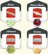 AEX 8-Blade Manual Vegetable Chopper with Container and Tools view 6