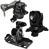 Rockplanet Front &amp; Rear Engine Mount Kit Motor Mount | Compatible with 2006-2012 Toyota Rav4 3.5L FWD AWD Engine Motor Mount Set, A62072 A62057 A62056
