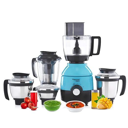 Buy Butterfly Cresta Food Processor, 1 HP, 5 Jars (Turquoise Green